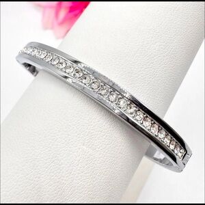 Anne Klein Silver Crystal Bracelet